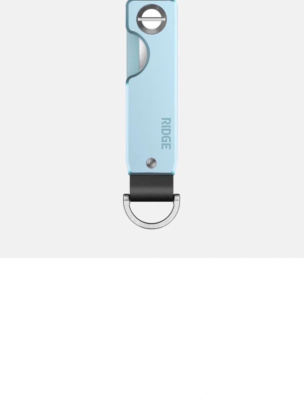 The Ridge Key Organizer Minimalist Key Holder with Stainless D-Ring